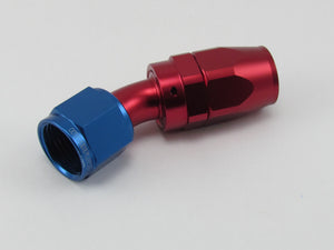 -20AN TAPER SERIES 30 DEGREE HOSE END BLUE