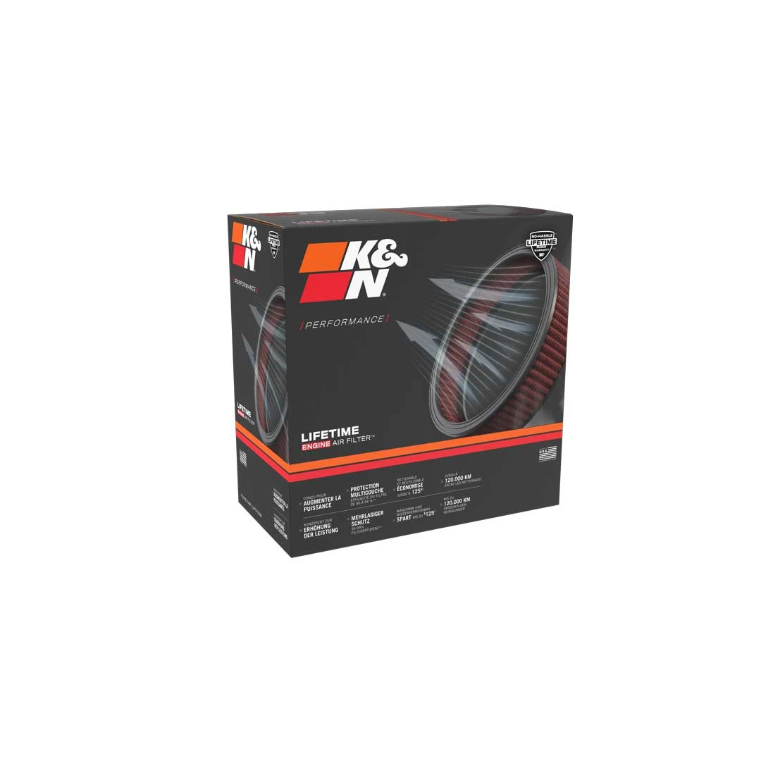 K&N CUSTOM AIR FILTER ASSEMBLY 9 OD X 2-3/4" H (KN66-3150)