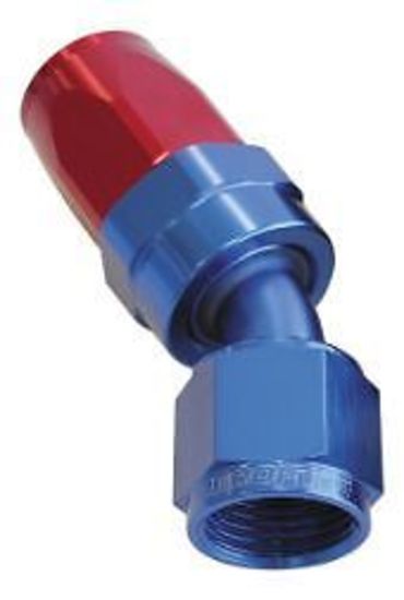 -6AN TAPER SERIES 30 DEGREE HOSE END BLUE