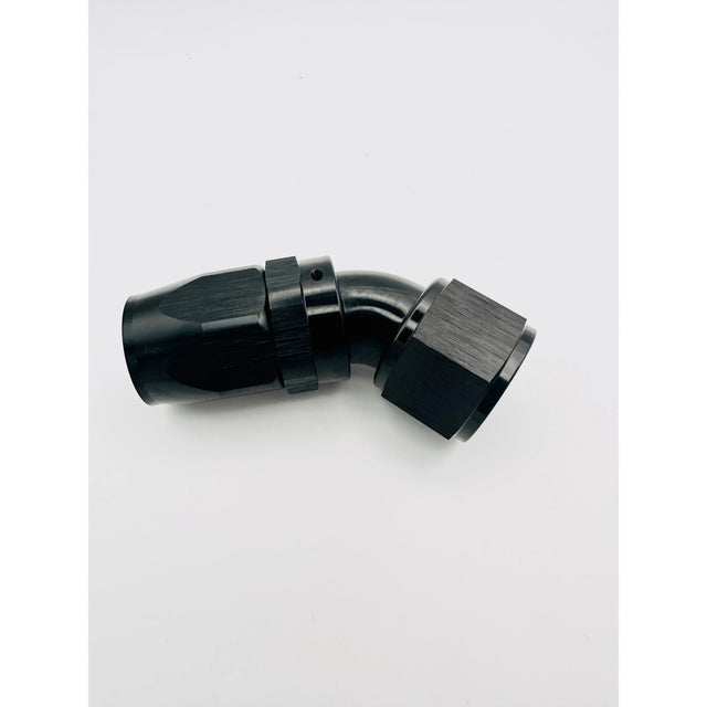 -4AN TAPER SERIES 45 DEGREE HOSE END BLACK