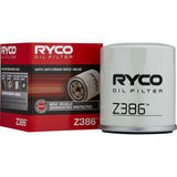 Ryco Z386 Spin-on Oil Filter – 3/4-16 UNF Thread, 68mm Diameter, 76mm Height, High-Performance Filtration