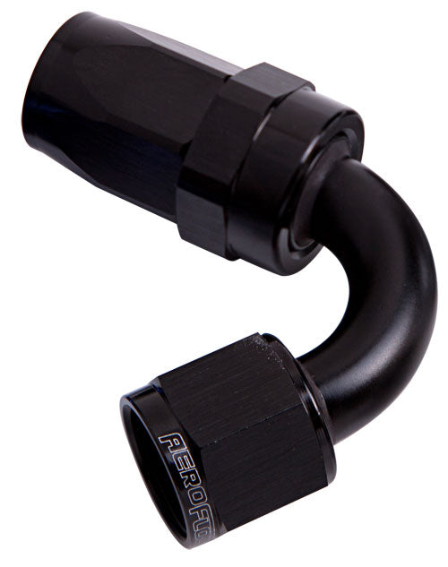 -4AN TAPER SERIES 120 DEGREE HOSE END BLACK