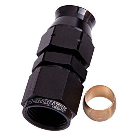 1/2" HARD LINE TO -8AN FEMALEADAPTER BLACK w/ OLIVE