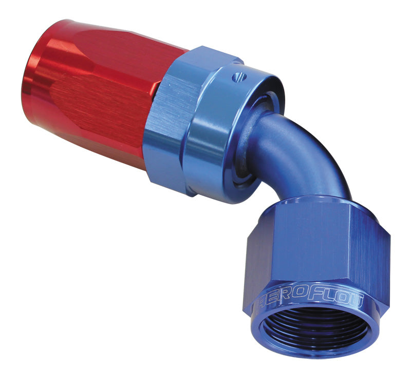 -16AN TAPER SERIES 60 DEGREE HOSE END BLUE
