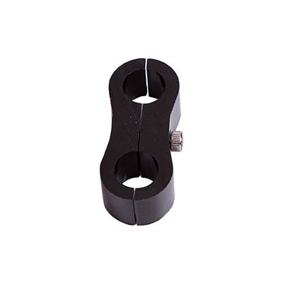 Aeroflow 3/16" I.D., Billet Aluminium Dual Hose Separators Black Finish AF156-03BLK