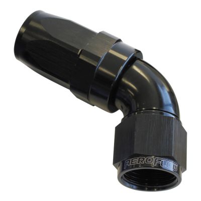 -8AN TAPER SERIES 60 DEGREE HOSE END BLACK
