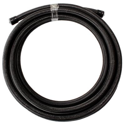 Aeroflow 200 Series PTFE (Teflon®) Black Stainless Steel Braided Hose -6AN - AF200-06-15MBLK