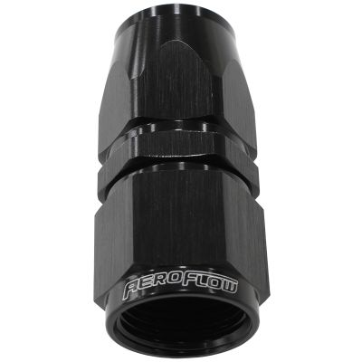Aeroflow 200 / 570 Series PTFE Straight Hose End -4AN - AF201-04DBLK