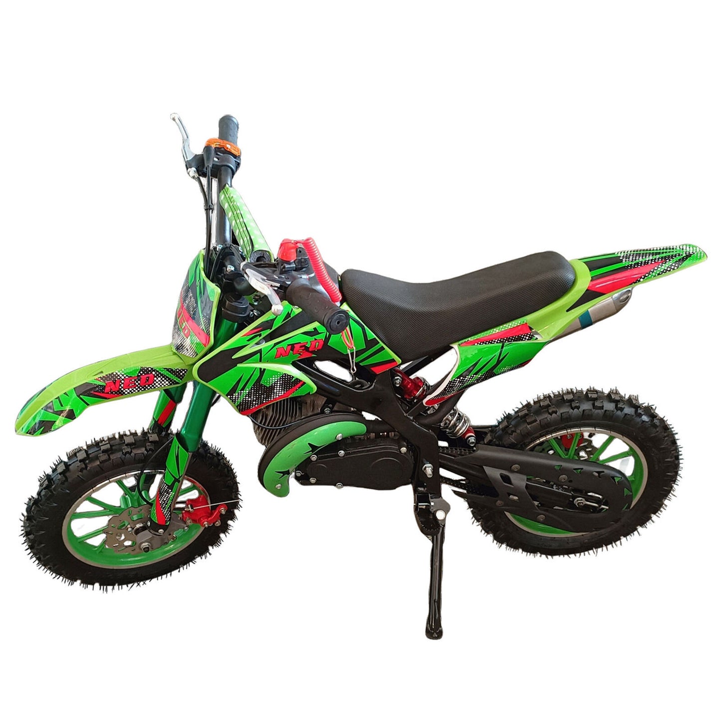 Kids 36V Electric Ride On Motorbike – Battery Powered Toy Dirt Bike for Outdoor Fun - Green