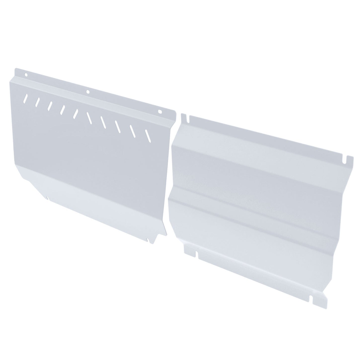 Silver Bash Plate Set 3mm for Mitsubishi Triton ML/MN 2006-2015 | Steel Sump Guard & Front Protection Combo