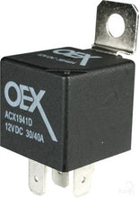 Load image into Gallery viewer, 12V Relay OEX Mini Relay 12V Change Over 30/40A - Diode Protected, Sealed - ACX1941DBL