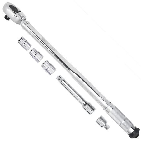 MECHPRO TORQUE WRENCH 42-210NM 1/2IN DRIVE WITH SOCKETS - MPW107