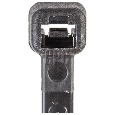 OEX ACX1320 Black Nylon Cable Ties – 4.8mm x 370mm, UV Resistant, 100 Pack – Heavy-Duty Zip Ties