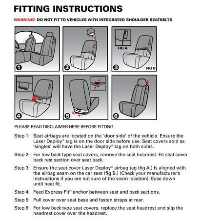 THE ENDLESS SUMMER 8 PIECE CAR SEAT COVER PACK - STRIPES - 8102539