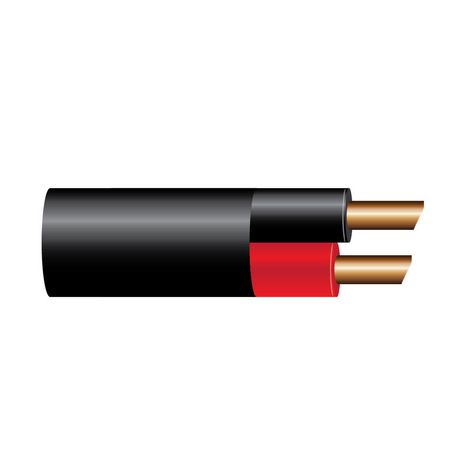 OEX 4MM TWIN CORE AUTOMOTIVE CABLE, RED/BLACK, WITH BLACK SHEATH - 30M ROLL (NZ REF.153) - ACX0808