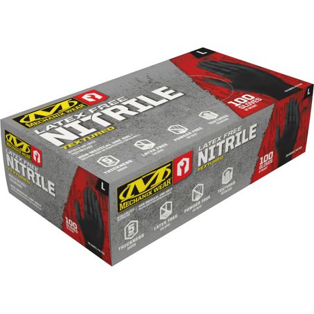 MECHANIX WEAR LATEX FREE NITRILE GLOVES LARGE 100 PACK - D0305010100