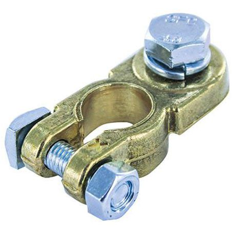 ICON HEAVY DUTY BATTERY TERMINAL M10 HEX BOLT CLAMP STYLE POSITIVE 1 PIECE - BT19-10POS