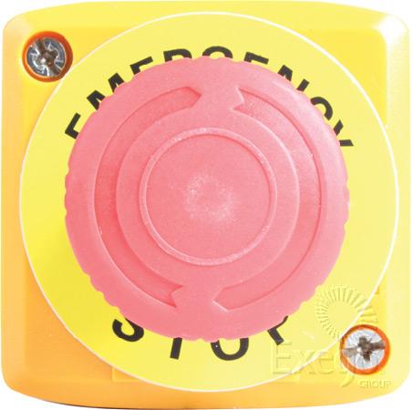 OEX emergency stop switch 12/24 V 3 A IP65 mushroom button – Part ACX3438