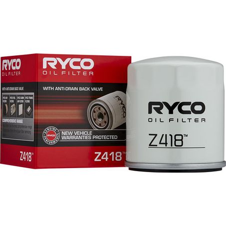 Ryco Z418 Spin-on Oil Filter – 3/4-16 UNF Thread, 77.5mm Outside Diameter, High-Performance Filtration