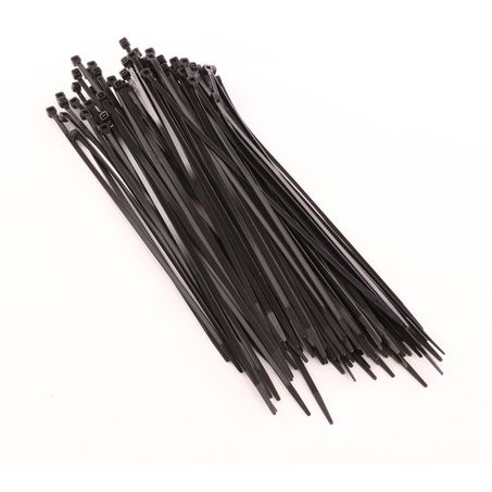 Narva 56406 Black Nylon Cable Ties – 4.8mm x 300mm, UV Resistant, 100 Pack for Automotive & Electrical Use
