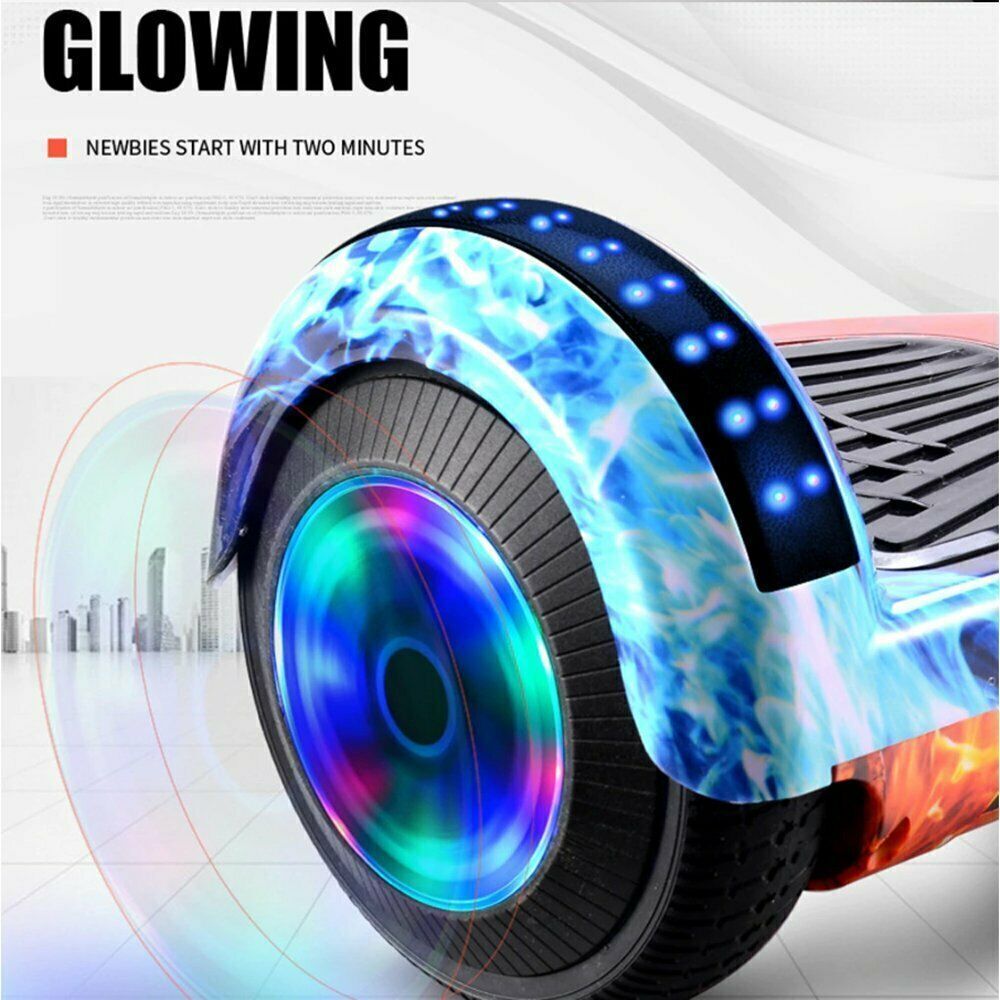 60cm Hoverboard Scooter – Ice & Fire Edition | Self-Balancing Electric Hoverboard