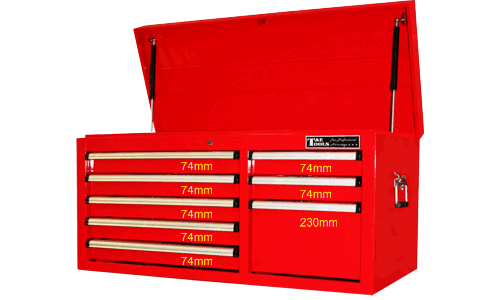 41" 8 Drawer Roller Bearing Top Chest