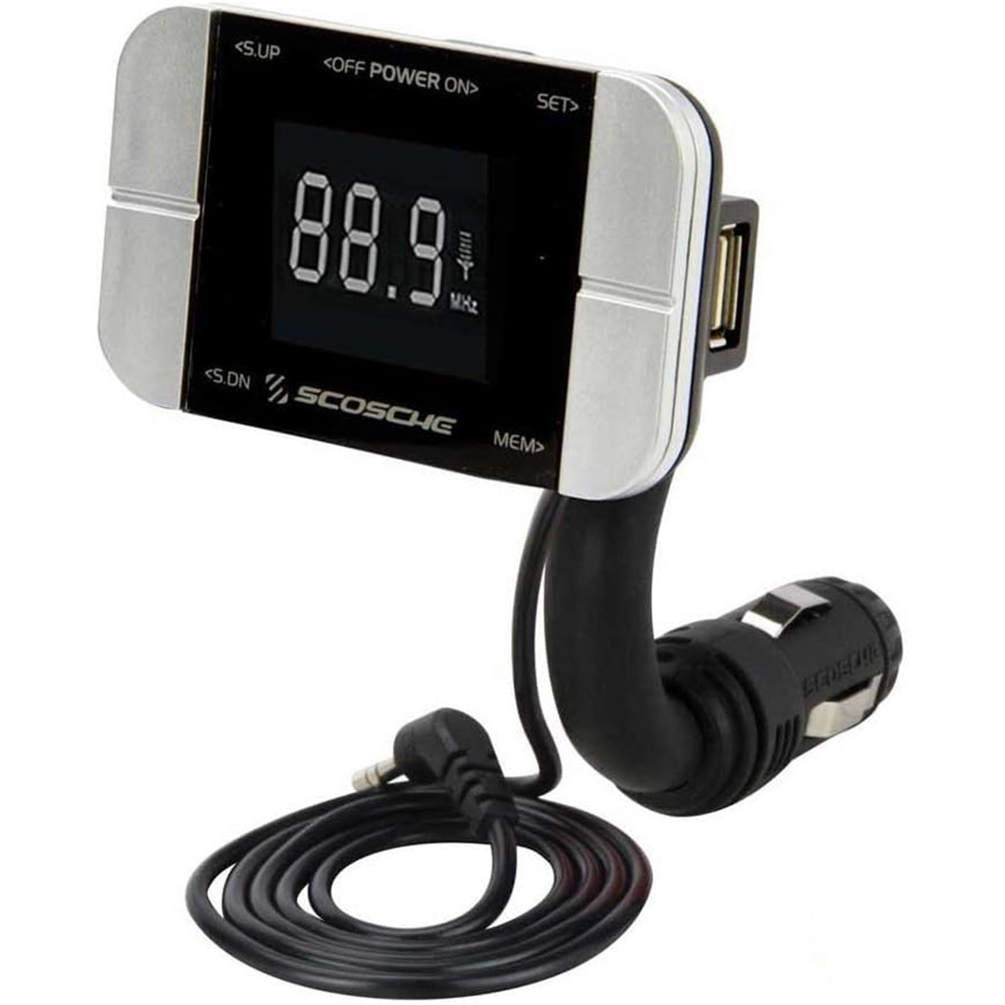 Scosche FMTD3PRO TUNE/IT- DIGITAL FM TRANSMITTER FOR IPOD WITH BACK LIT DISPLAY AND FLEX NECK