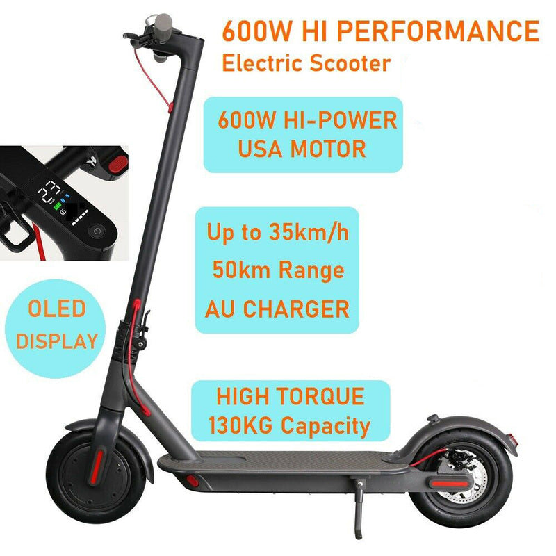 600W PRO Model Electric Scooter 25km/h 8.5inch 50km Portable Foldable Bike