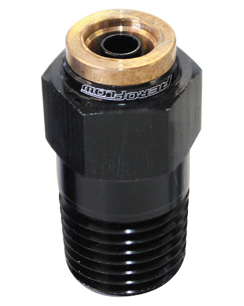 1/4" NPT STRAIGHT TO 1/4" 120 SERIES NYLON BLACK FITTING