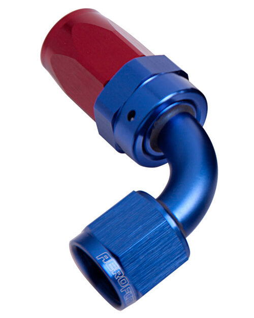 -6AN TAPER SERIES 90 DEGREE HOSE END BLUE