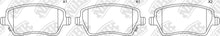 Load image into Gallery viewer, Front Brake Pads For Nissan Suzuki Renault - TECHSTOP D1261
