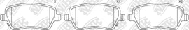 Front Brake Pads For Nissan Suzuki Renault - TECHSTOP D1261