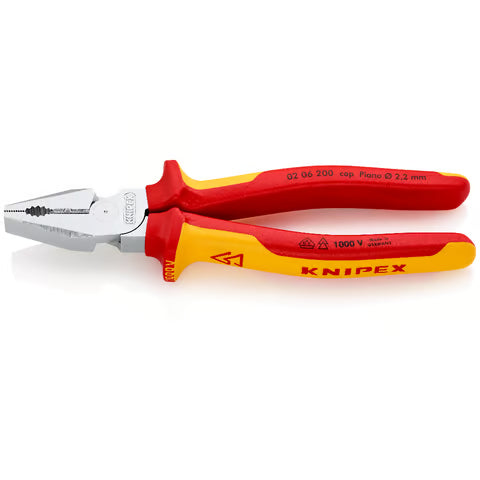 200mm High Leverage Combination Pliers 1000V VDE
