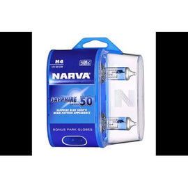 Narva H4 Headlight Bulb 12V 60/55W Sapphire Plus 50 2 Pce