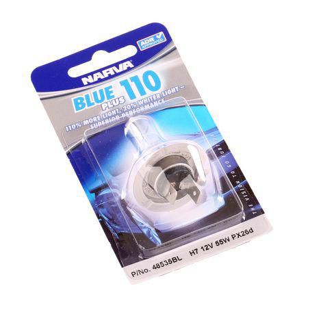 Narva H7 Headlight Bulb Px26D Blue Plus 90 12V 55W