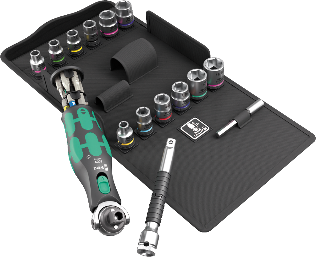 8009 Compact Zyklop Ratchet Set 4