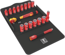 Load image into Gallery viewer, 3/8" Drive VDE Insulated Zyklop Ratchet Set with Switch Lever