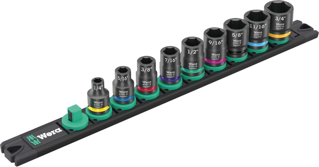 3/8" Drive Impaktor Imperial Socket Set with Magnetic Rail