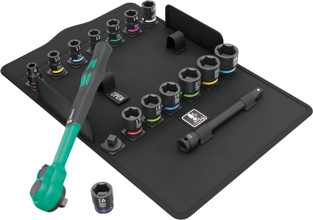 16-Piece 3/8" Drive Zyklop Comfort Ratchet Set