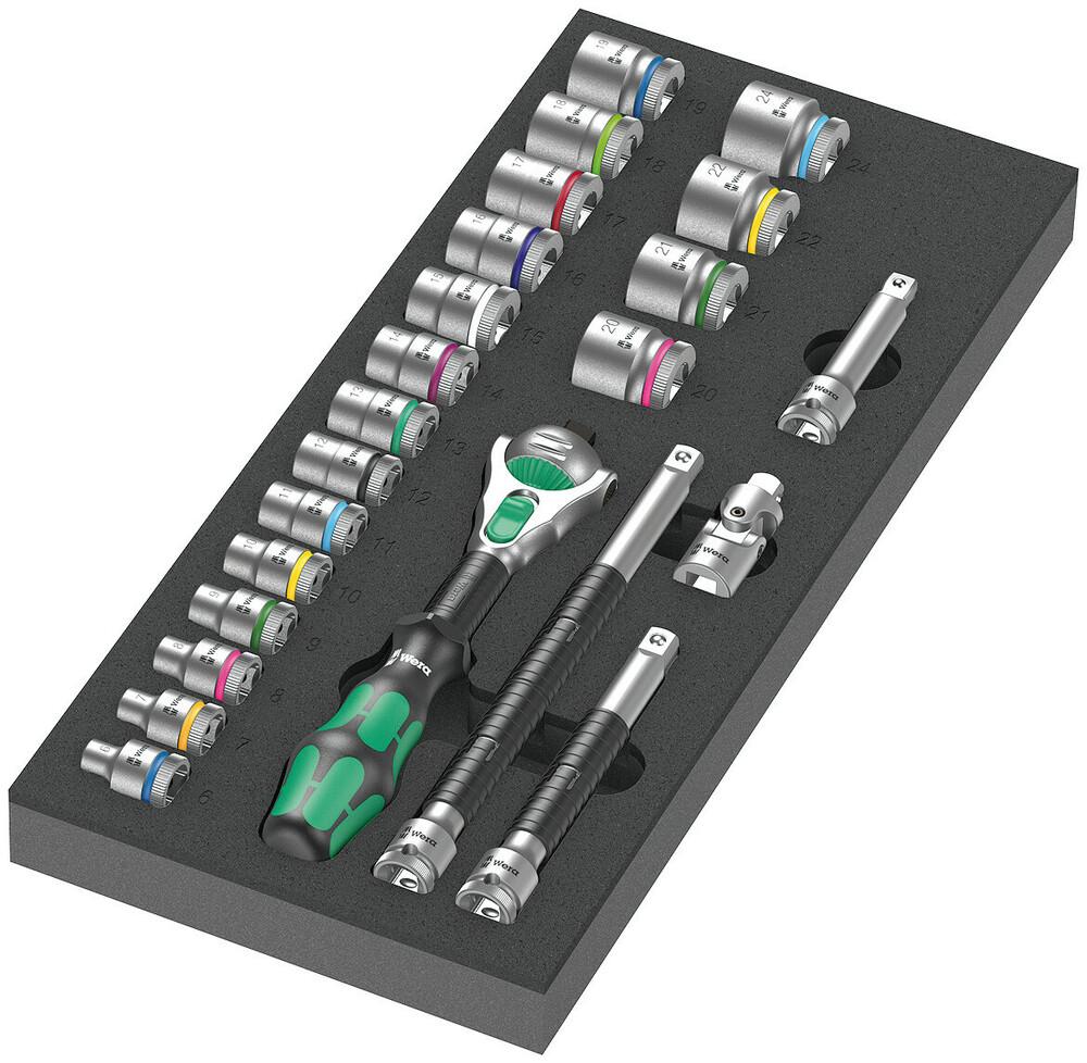 23 Piece 3/8" Drive Zyklop Ratchet Set with Foam Insert