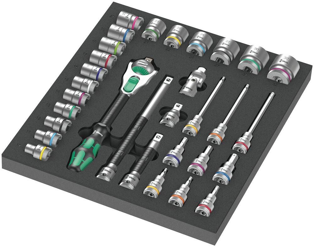 31 Piece 1/2" Ratchet Set with Foam Insert