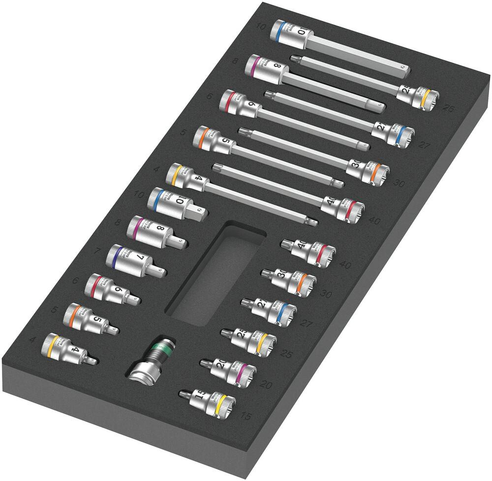 22 Piece 3/8" Bit Socket Set with Foam Insert