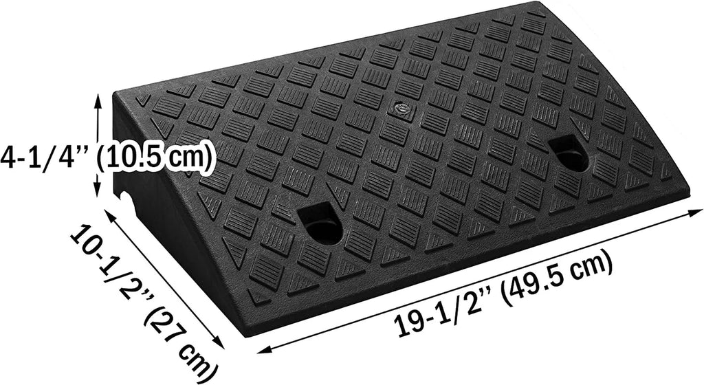 Car Ramp Kerb Ramp Pair 10.5cm – Heavy-Duty Plastic Curb Ramps (Set of 2)
