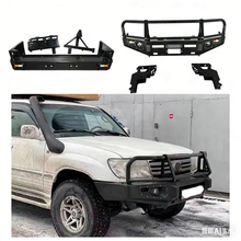Load image into Gallery viewer, 100 Series Front Rear Steel Winch Bumper Car Bull Bar Fit Land Cruiser 100 Bumper