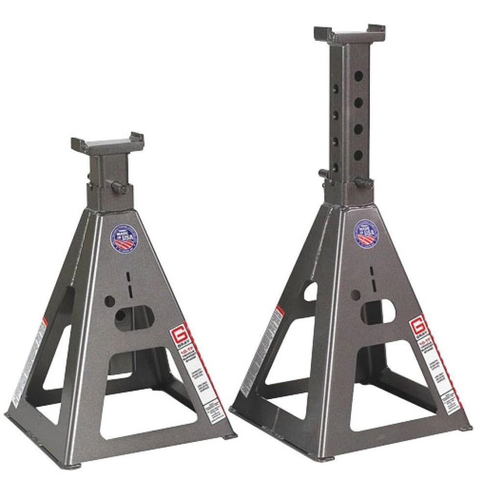 10T Heavy Duty Axle Stands, 508 - 812.8mm (Pair)