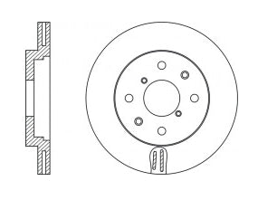 Front Rotors For Opel Suzuki NIBK RN1525V