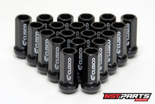 Load image into Gallery viewer, CUSCO Steel Open Ended Black Wheel nuts M12xP1.25 16 Piece
