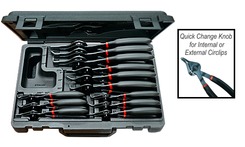 12 Piece Quick Change Circlip Pliers Set