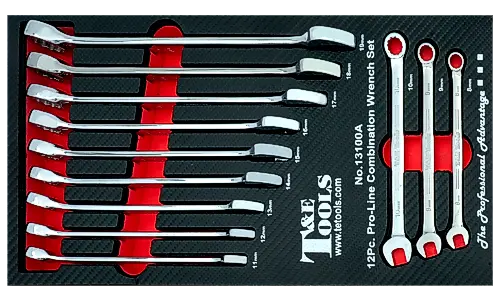 12 Piece Metric Combination Wrench Set