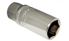 Load image into Gallery viewer, 3/8" Drive Spark Plug Socket with Rubber Inserts